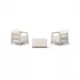 Ensemble de meubles de jardin KETER Scandi Linea Balcony Set gris galet/beige clair