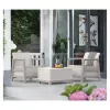 Ensemble de meubles de jardin KETER Scandi Linea Balcony Set gris galet/beige clair