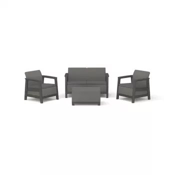 KETER Garden furniture set Scandi Linea 2 Seater Set grey