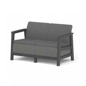 KETER Garden sofa two-seater Scandi Linea 2 Seater Sofa gray