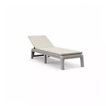 KETER Atlas sun lounger with cushion light beige