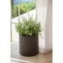 KETER cache-pot cylindrique petit marron