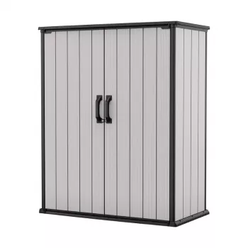 Abri de jardin Keter Premier Tall 29209552 – rangement en résine beige/marron, 1700 L, double paroi, verrouillable