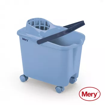 Seau MERY 14 L avec roues à enfoncer bleu