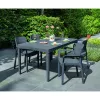 KETER chaise de jardin Samanna grise