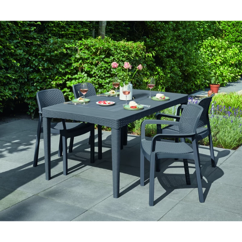 KETER chaise de jardin Samanna grise