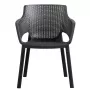 KETER chaise de jardin Eva grise