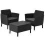 KETER ensemble de mobilier de jardin Salemo Balcony Set gris
