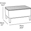 KETER ensemble de mobilier de jardin Salemo Balcony Set gris