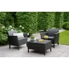 KETER ensemble de mobilier de jardin Salemo Balcony Set gris