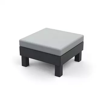 KETER tabouret/table de jardin Element avec coussin gris/gris clair