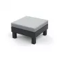 KETER tabouret/table de jardin Element avec coussin gris/gris clair