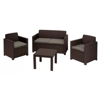 KETER Garden furniture set Alabama Set brown
