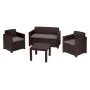 KETER ensemble de mobilier de jardin Alabama Set marron