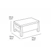 KETER ensemble de mobilier de jardin Corfu Set marron