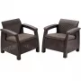 Chaises de jardin KETER Corfu Duo Set brun