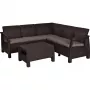 KETER ensemble de mobilier de jardin Corfu Relax Set marron