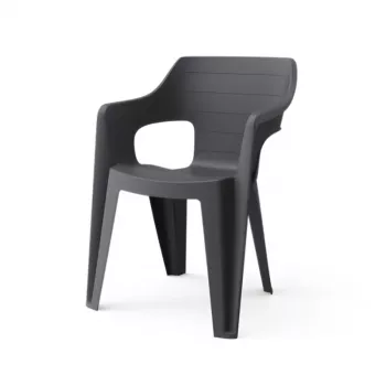 KETER chaise de jardin Bilbao Low Back grise