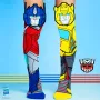 Chaussettes hautes enfant MADMIA Transformers Optimus Bumblebee 3D / Mm247
