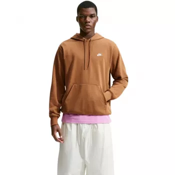 Sweat à capuche Nike Club FT PO Hoodie homme marron clair FN3866 270 2XL