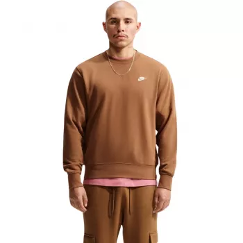 Sweat Nike Club FT homme marron clair FN3888 270 2XL
