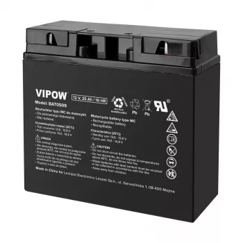 Batterie VIPOW type MC pour motos 12V 25Ah