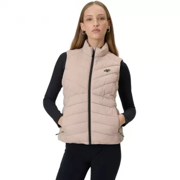 Gilet femme 4F F347 beige 4FWSS26TVJAF347 83S XL