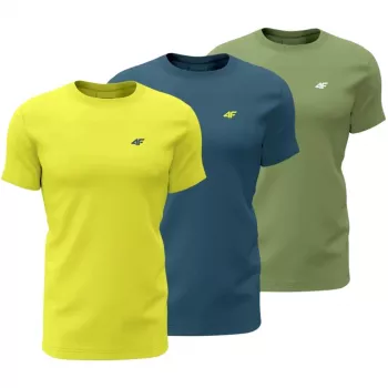 T-shirt 4F M4217 homme lot de 3 jaune, bleu, vert 4FWSS26TTSHM4217 90S L