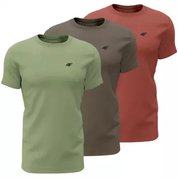 T-shirt 4F M4480 homme vert, marron, bordeaux 4FWSS26TTSHM4480 90S L