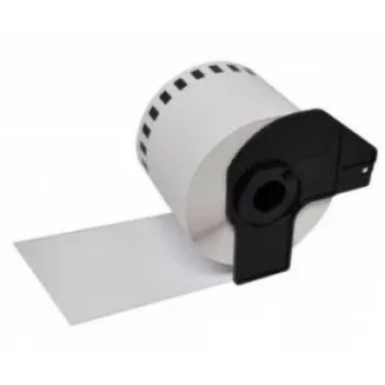Rouleau d'étiquettes continu compatible Brother DK22212 noir sur blanc 62 mm x 15,25 m