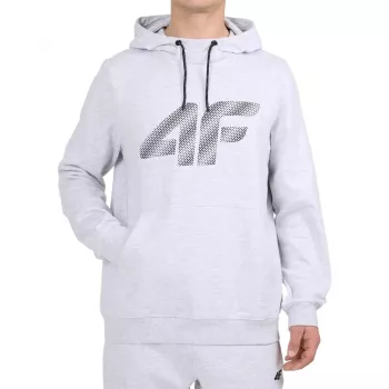 Sweat à capuche homme 4F M2548 gris clair chiné cool 4FWMM00TSWSM2548 27M M