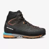 Chaussures d'alpinisme Scarpa Zodiac Tech GTX, GORE-TEX Performance Comfort, cuir Perwanger, semelle Vibram Mont, Anthracite/Tonic Orange, EU 44