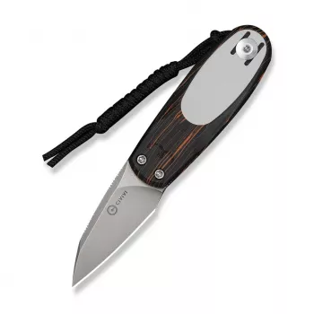 Couteau Civivi Purr Nitro-V orange noir & blanc G10