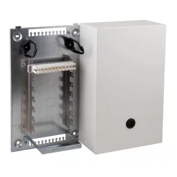 Boîtier mural fibre optique EFB Elektronik VKA8 avec plaque de base et kit de montage VKA 10DA 46019N.1V10