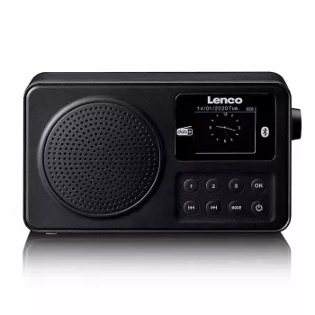 Radio portable DAB+/FM Lenco PDR-033BK avec Bluetooth et batterie rechargeable - noire