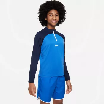 T-shirt d'entraînement Nike Dri-FIT Academy Pro Drill enfant, Midnight Navy/White, taille XL