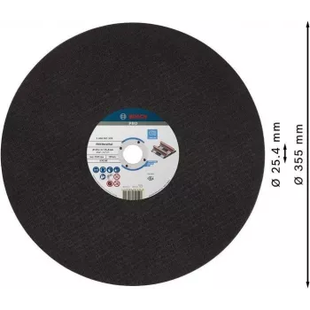 Disque à tronçonner Bosch pour petites meuleuses d'angle 355 x 4 x 25,4 mm, 2608601339