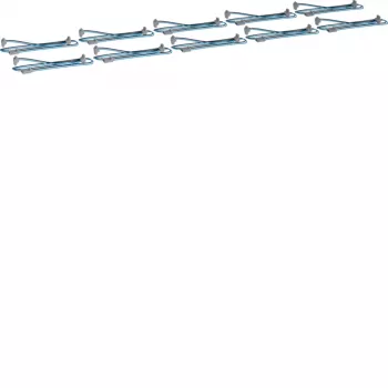 Câble de raccordement en Y HAGER KU9S80YZ pour bus KNX, 1 fiche mâle vers 2 prises femelles, 0,8 m, noir/bleu, lot de 10