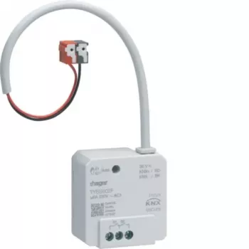 Actionneur de commutation/volet KNX Hager TYBS602F, 2/1 canal, 6 A, montage encastré