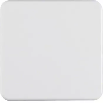 Plaque de bouton basculant Hager blanc polaire brillant WWW1000PW