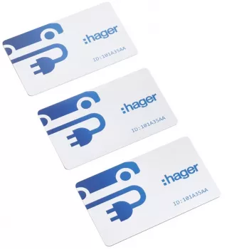 Cartes RFID HAGER XVA410, lot de 3, Mifare Classic 1K, 13,56 MHz, blanc