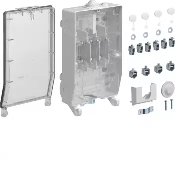 Boîte de raccordement principale Hager ZAN334KL K3 transparente 137x245x415