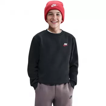 Sweat-shirt enfant Nike Sportswear Club Fleece noir taille L