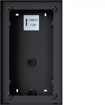 Boîtier en saillie Hager REW406X pour interphone Mono, 1 bouton