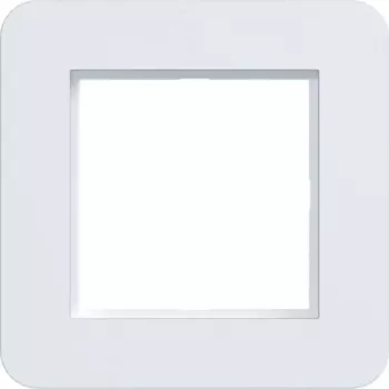Cadre de finition 1 poste Hager C.8 blanc clair mat WAD9100WM