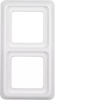 Hager cadre 2 postes WWD1200PW blanc polaire