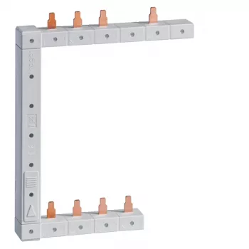 HAGER KCF963L Peigne de phase vertical gauche, 2 rangées, 63 A, 12 modules, type broche