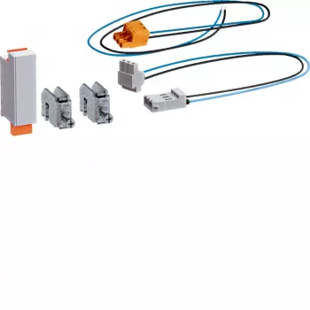 Hager ZY3R1SI Pack d'équipement d'alimentation pour compartiments de comptage, 1100 mm, 1 A