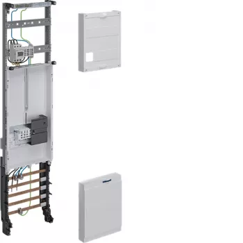 Hager universZ tableau complet ZH33W7NT, triphasé, 1 emplacement de compteur, 10 mm², 1050x250 mm