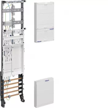 HAGER ZH3EN27 panneau de compteur complet, 1 emplacement de compteur, BKE-I, Universal Z, 1 champ, hauteur 1050 mm